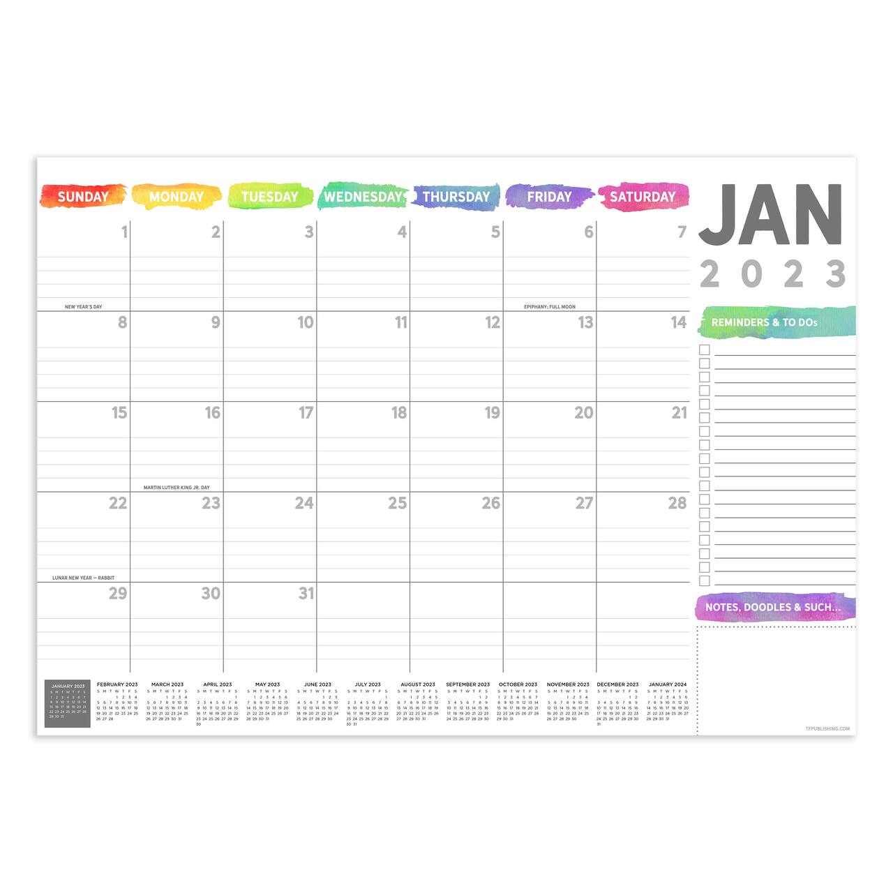 Large Desk Blotter Calendar Large Desk Blotter Calendar
